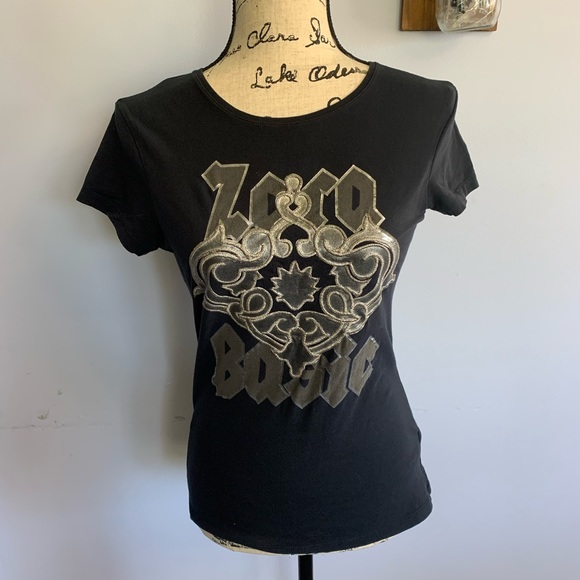 Zara Basic Embroidered T - Picture 1 of 8